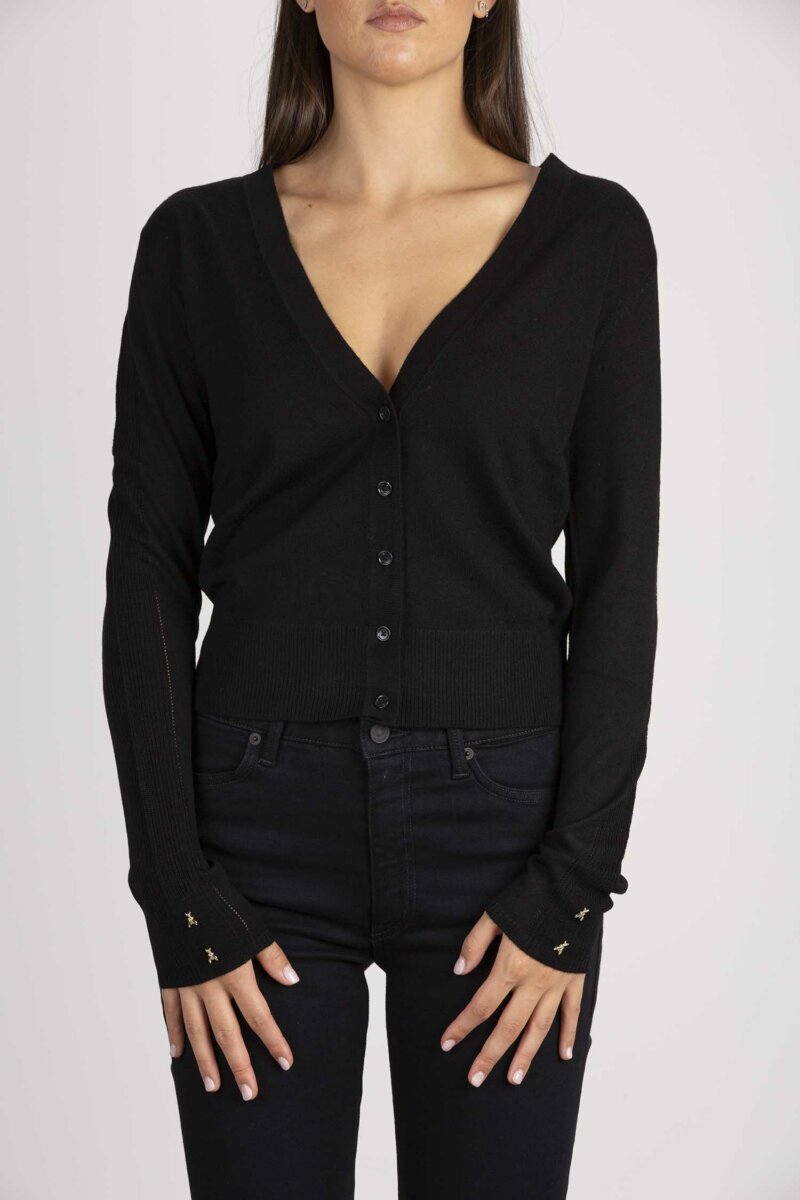 PATRIZIA PEPE-CARDIGAN-PP8K0149KM36 NERO