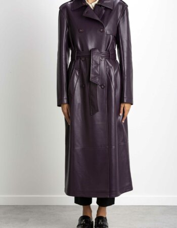 PATRIZIA PEPE-TRENCH ECOPELLE-PP8O0027E005 VIOLA