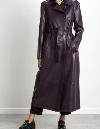 PATRIZIA PEPE-TRENCH ECOPELLE-PP8O0027E005 VIOLA