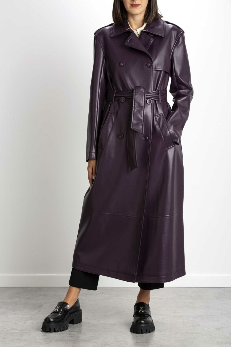 PATRIZIA PEPE-TRENCH ECOPELLE-PP8O0027E005 VIOLA