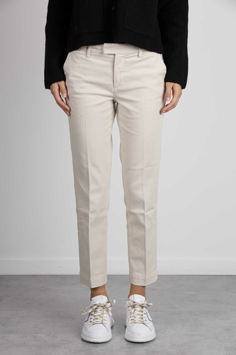 RE-HASH-PANTALONI GLORIA CAPRI-RHP366DBW2U011 CREMA