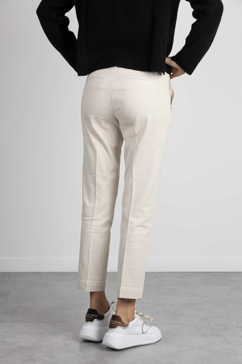 RE-HASH-PANTALONI GLORIA CAPRI-RHP366DBW2U011 CREMA