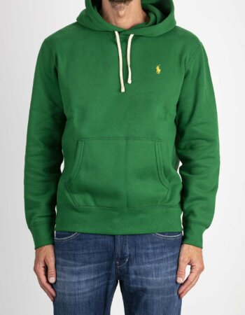 RALPH LAUREN-FELPA CON CAPPUCCIO-RL766778A3 GREEN