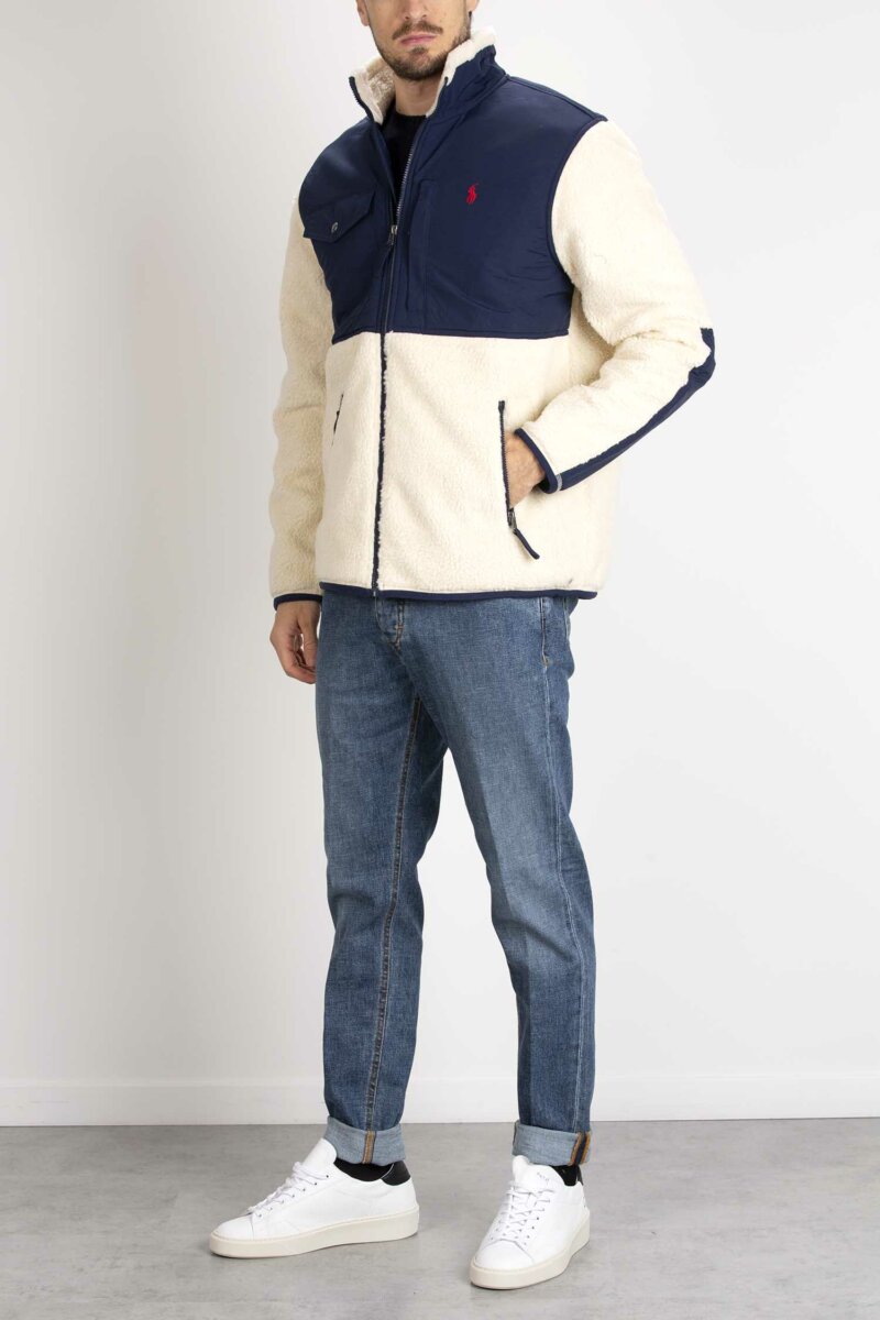 RALPH LAUREN-GIACCA CON ZIP-RL850412 CREAM