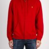 RALPH LAUREN-FELPA CON CAPPUCCIO E ZIP-RL853207A3 RED