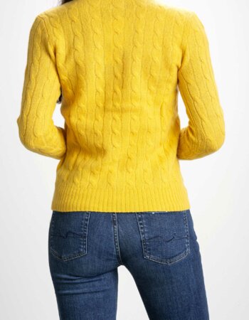 RALPH LAUREN-MAGLIA TRECCIA MISTO KAS-RL875831 YELLOW