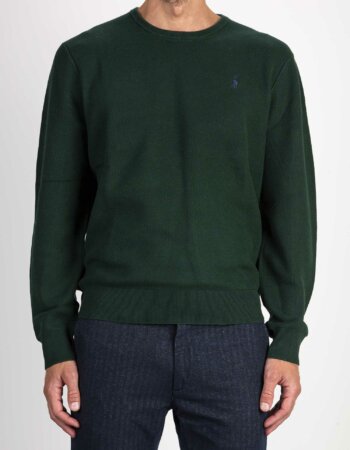 RALPH LAUREN-MAGLIA GIROCOLLO-RL918163 GREEN