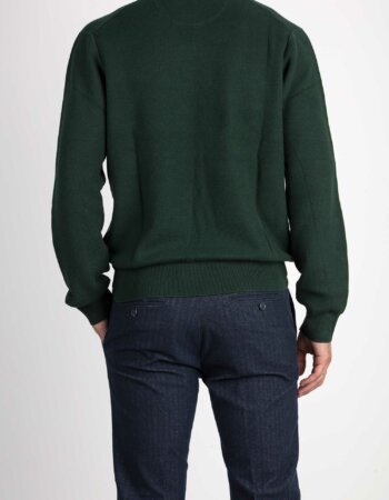 RALPH LAUREN-MAGLIA GIROCOLLO-RL918163 GREEN