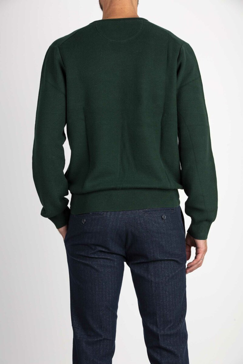 RALPH LAUREN-MAGLIA GIROCOLLO-RL918163 GREEN