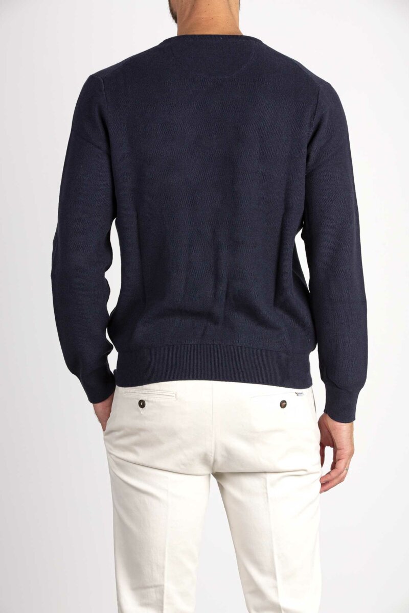 RALPH LAUREN-MAGLIA GIROCOLLO-RL918163 NAVY