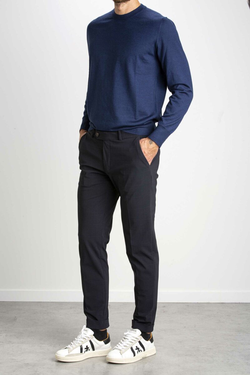 RRD-PANT.WINTER MICRO CHINO UOMO-RRDW22226 BLUEBLACK