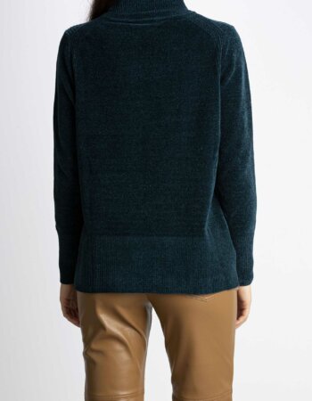 RRD-MAGLIA VELVET VENT TURTLENECK D.-RRDW22656 VERDE