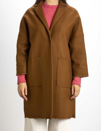 SEMICOUTURE-CAPPOTTO SIGMUND-SEMY2WV03 TABACCO