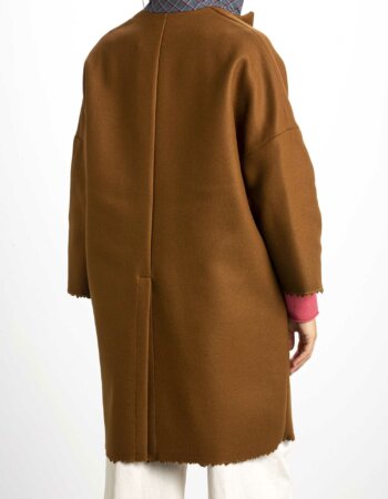 SEMICOUTURE-CAPPOTTO SIGMUND-SEMY2WV03 TABACCO