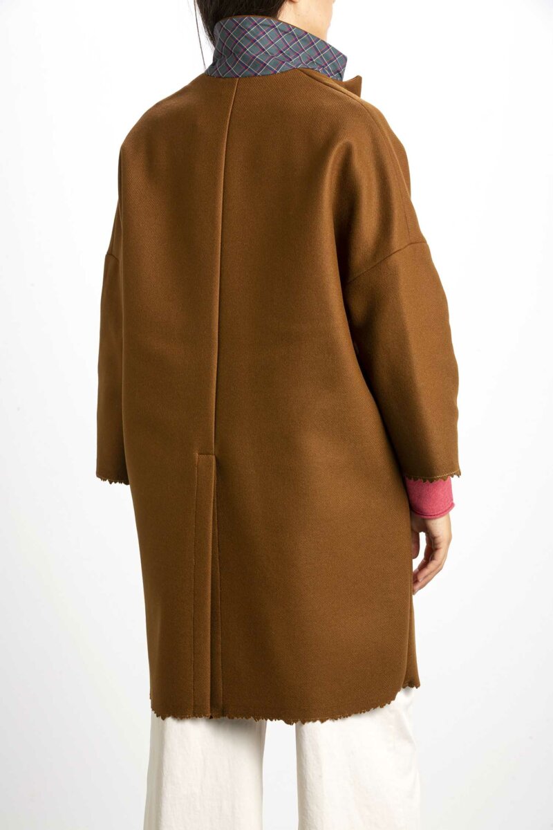 SEMICOUTURE-CAPPOTTO SIGMUND-SEMY2WV03 TABACCO