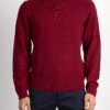 SUN68-MAGLIA ROUND SOLID COLOR-SNK43134 ROSSO