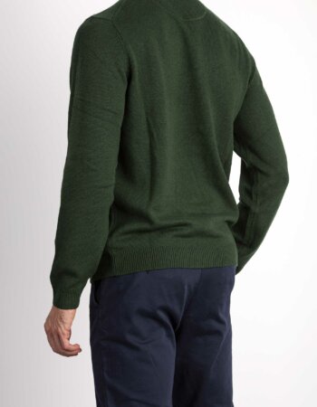 SUN68-MAGLIA ROUND SOLID COLOR-SNK43134 VERDE