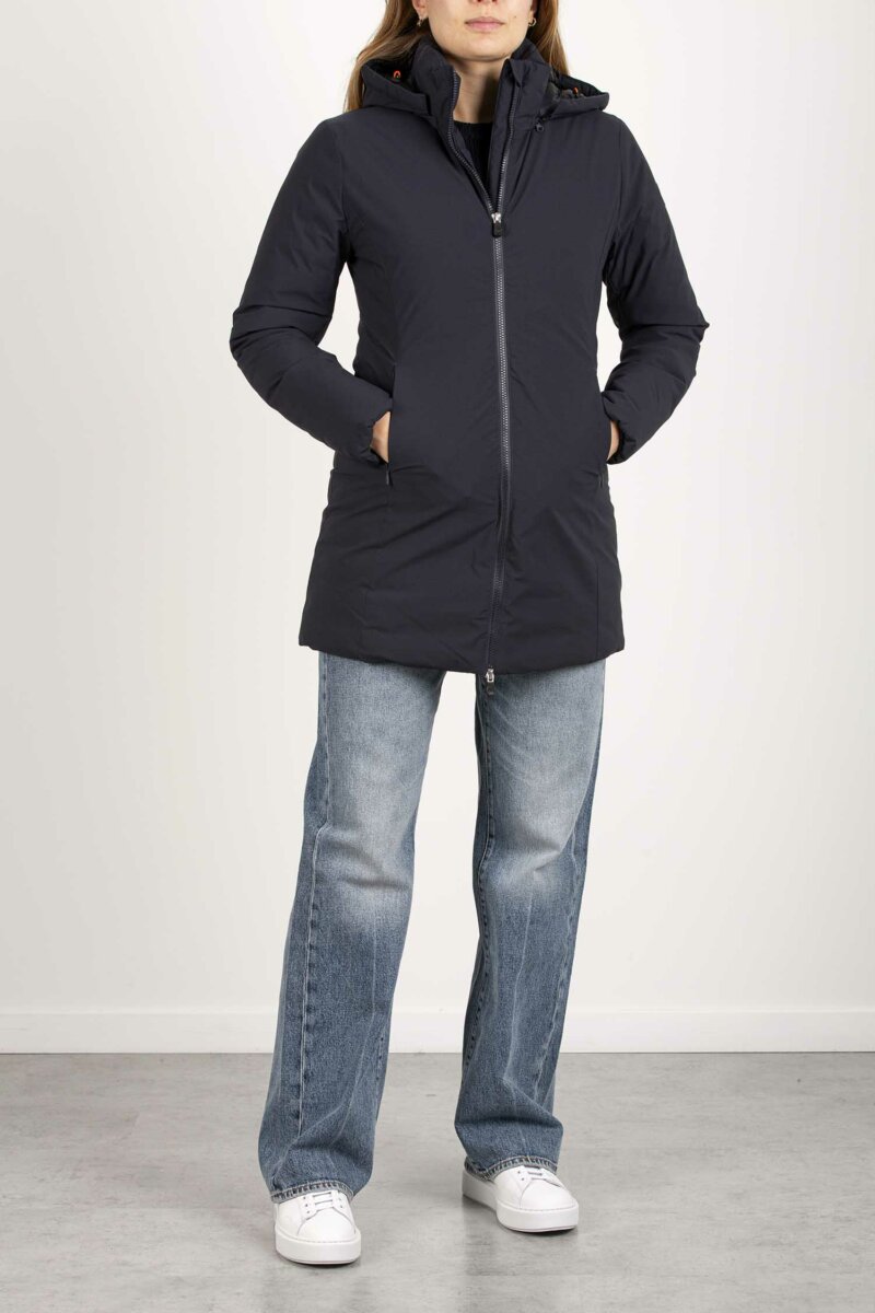 SAVE THE DUCK-CAPPOTTO CAPPUCCIO RACHEL-SVD40060WMATT17 BLUEBLACK