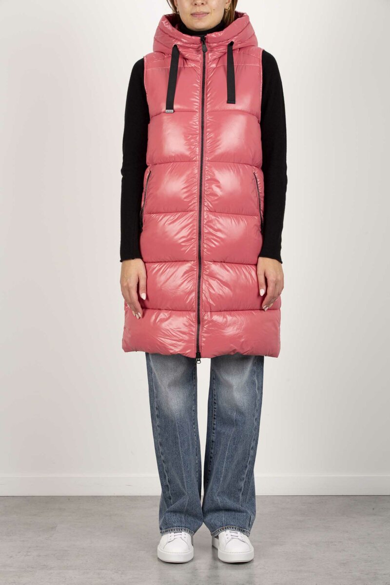 SAVE THE DUCK-GILET CAPPUCCIO IRIA-SVD80302WLUCK17 PINK