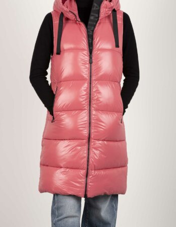 SAVE THE DUCK-GILET CAPPUCCIO IRIA-SVD80302WLUCK17 PINK