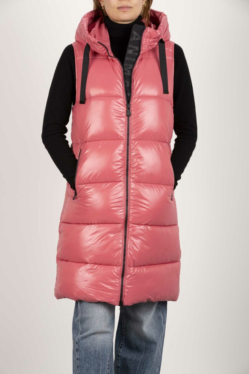 SAVE THE DUCK-GILET CAPPUCCIO IRIA-SVD80302WLUCK17 PINK