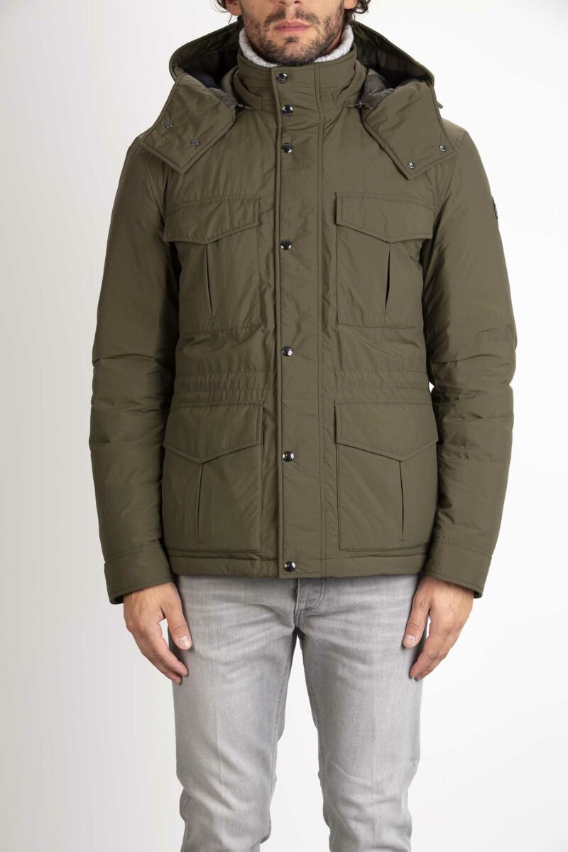 WOOLRICH-ALEUTIAN FIELD JACKET-WLWOOU0855MRUT3077 GREEN