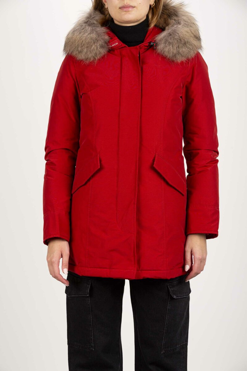 WOOLRICH-ARCTIC RACCOON PARKA-WLWWOU0538FRUT0001 RED