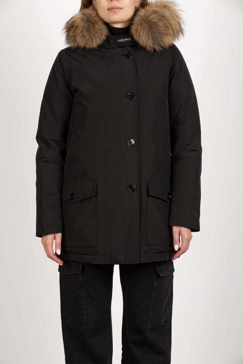 WOOLRICH-ARCTIC DETACHABLE FUR PARKA-WLWWOU0540FRUT0001 BLACK