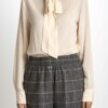 ALESSIA SANTI-CAMICIA CON FIOCCO-ASSD45052 BEIGE