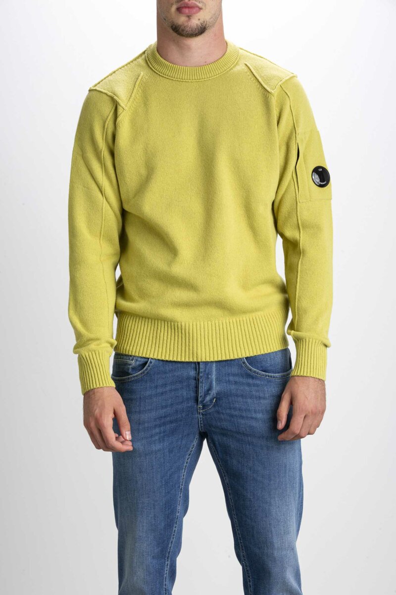 CP COMPANY-MAGLIA UOMO LW JUMPER-CPKN087A005504A22 GOLDEN