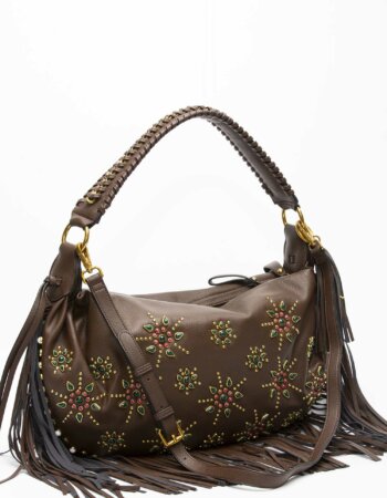 LA CARRIE-BORSA FRINGES STAR MOON-LCMTS202SY BROWN