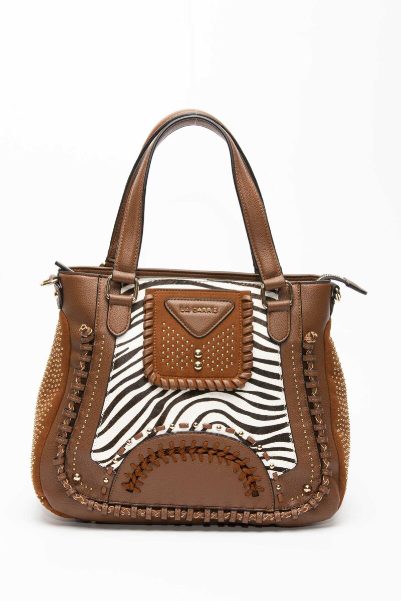 LA CARRIE-BORSA JUNGLE FREE SHOPPER-LCMVM254SC BROWN