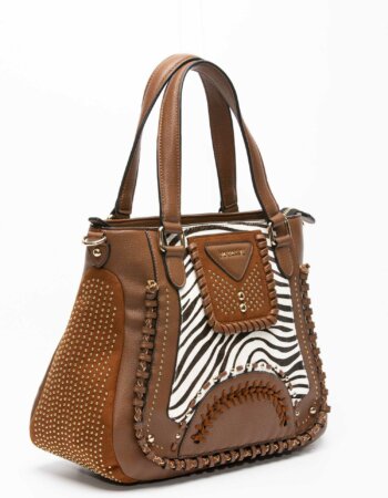 LA CARRIE-BORSA JUNGLE FREE SHOPPER-LCMVM254SC BROWN