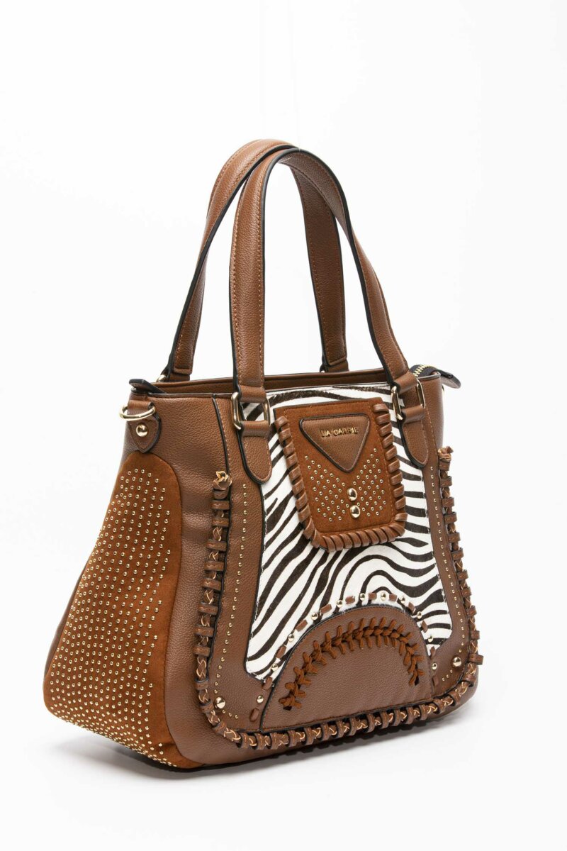 LA CARRIE-BORSA JUNGLE FREE SHOPPER-LCMVM254SC BROWN