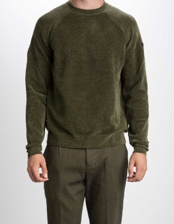 RRD-MAGLIA VELVET ROUND UOMO-RRDW22081 VERDE