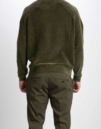 RRD-MAGLIA VELVET ROUND UOMO-RRDW22081 VERDE