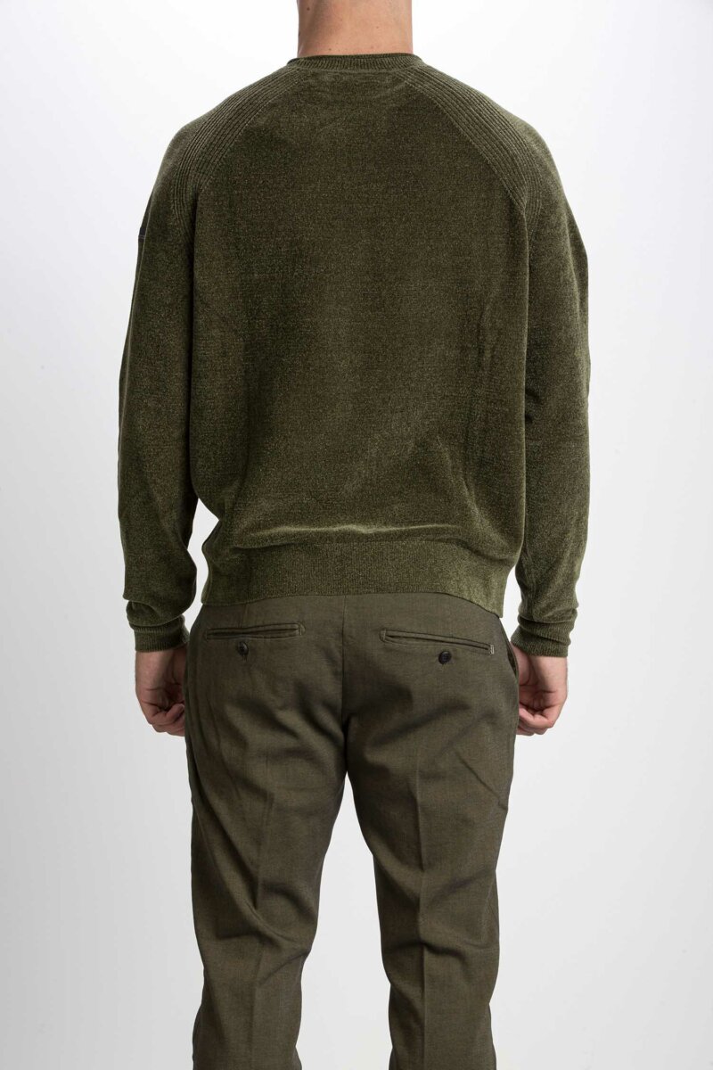 RRD-MAGLIA VELVET ROUND UOMO-RRDW22081 VERDE