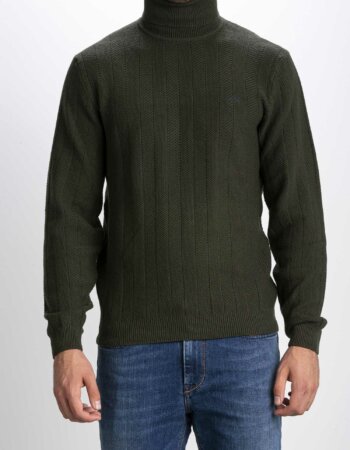 SUN68-MAGLIA UOMO-SNK42118 MILITARE