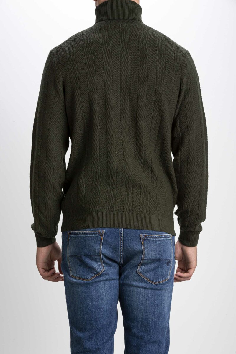 SUN68-MAGLIA UOMO-SNK42118 MILITARE