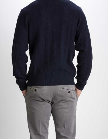 SUN68-MAGLIA UOMO-SNK42118 NAVY