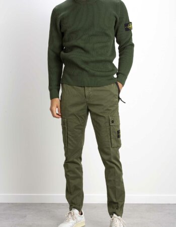 STONE ISLAND-PANTALONE KARGO-ST303L1 OLIVA