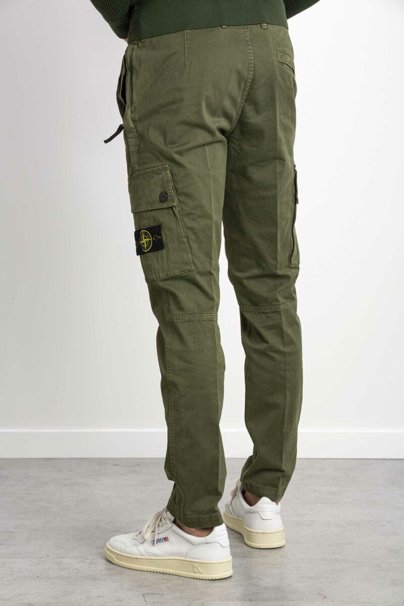 STONE ISLAND-PANTALONE KARGO-ST303L1 OLIVA