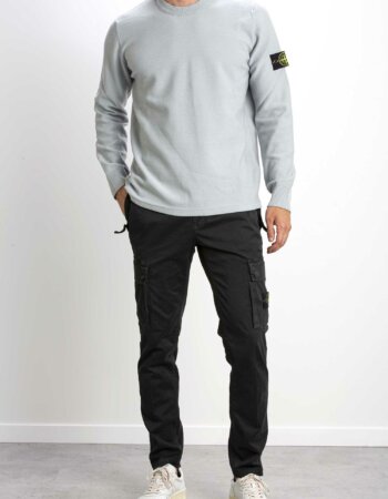 STONE ISLAND-MAGLIA GIRO MERINOS STRECH-ST526A1 PERLA