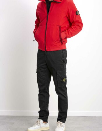 STONE ISLAND-GIUBB. SOFT SHELL MICRO PILE-STQ0122 ROSSO