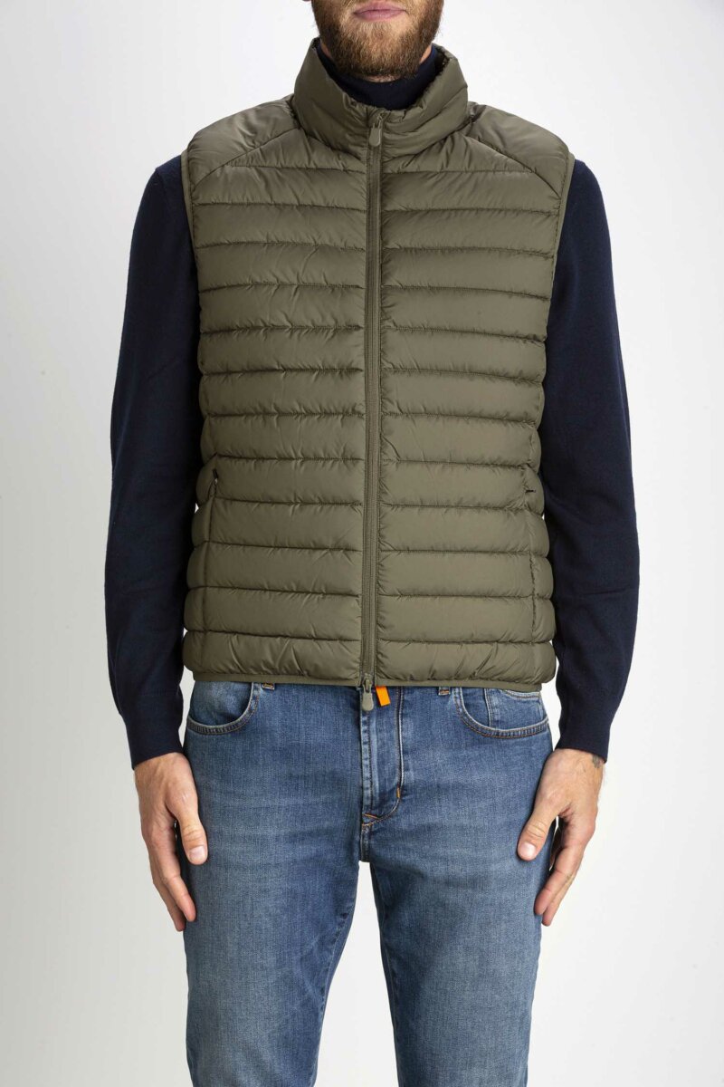 SAVE THE DUCK-GILET UOMO-SVD82410MITO GREEN