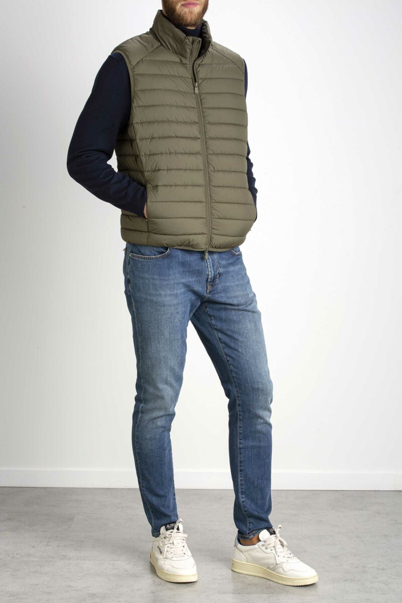 SAVE THE DUCK-GILET UOMO-SVD82410MITO GREEN