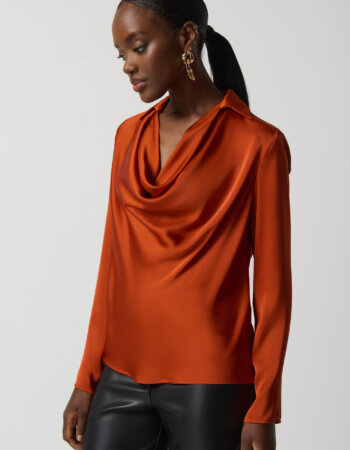 JOSEPH RIBKOFF-BLUSA IN RASO-JOS233136 TANDOORI