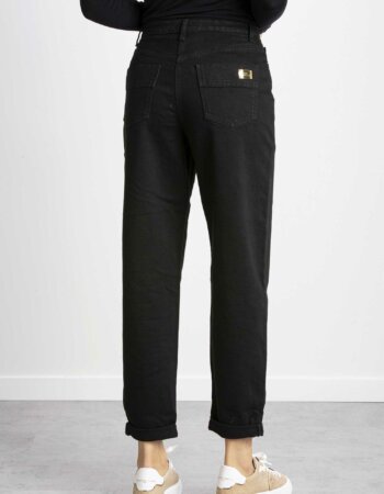 ELISABETTA FRANCHI-PANTALONE MODELLO JEANS-EFPJ47I26E2 NERO