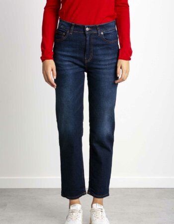 HAIKURE-JEANS BRUXELLES STRAIGHT LEG-HAW03133DS084 DENIM