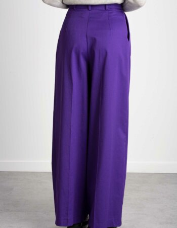 PATRIZIA PEPE-PANTALONE PALAZZO-PP1P2096A403 VIOLA